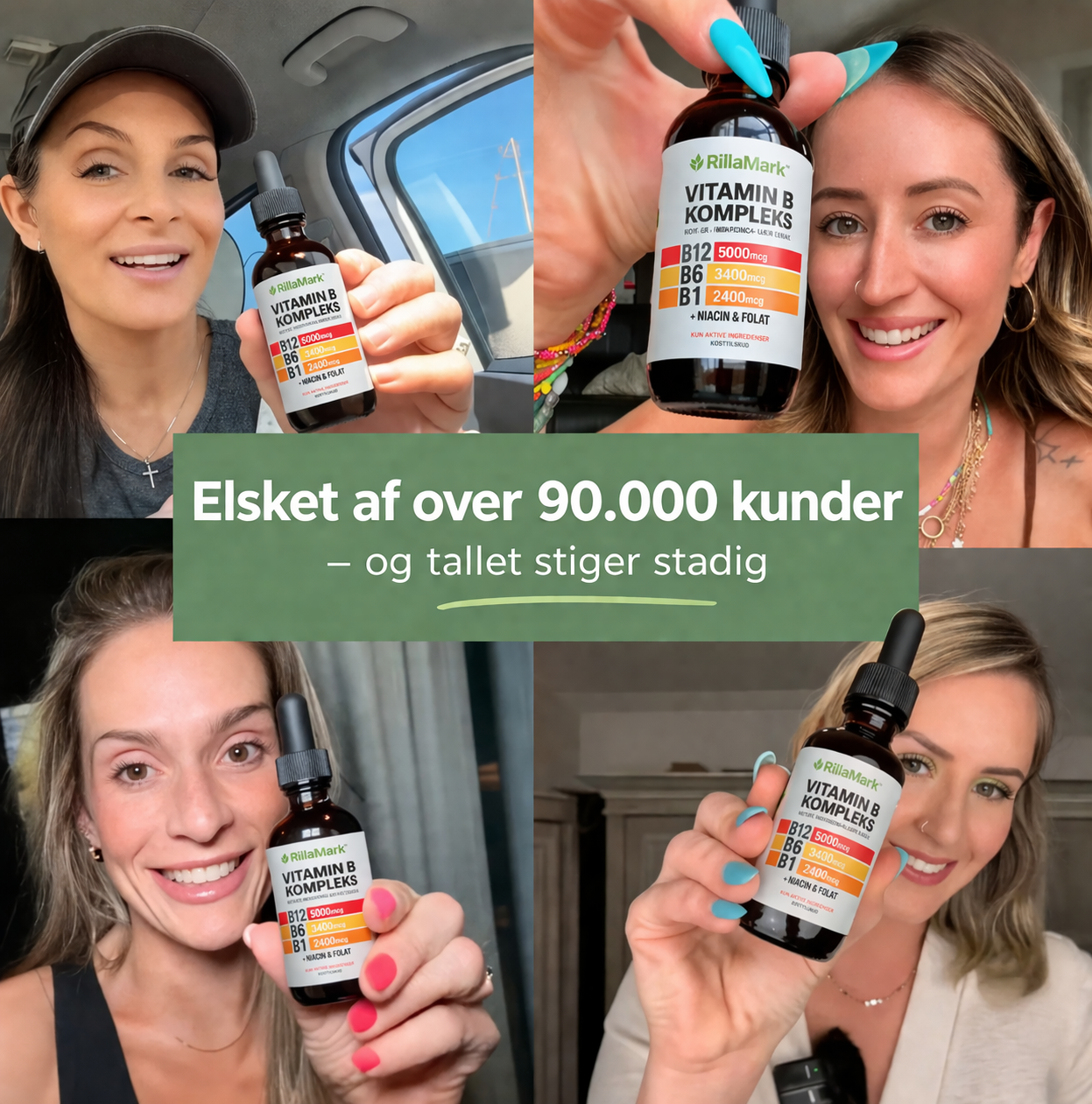 RillaMark™ 5-i-1 Vitamin B Komplex – Daglig Energi & Velvære