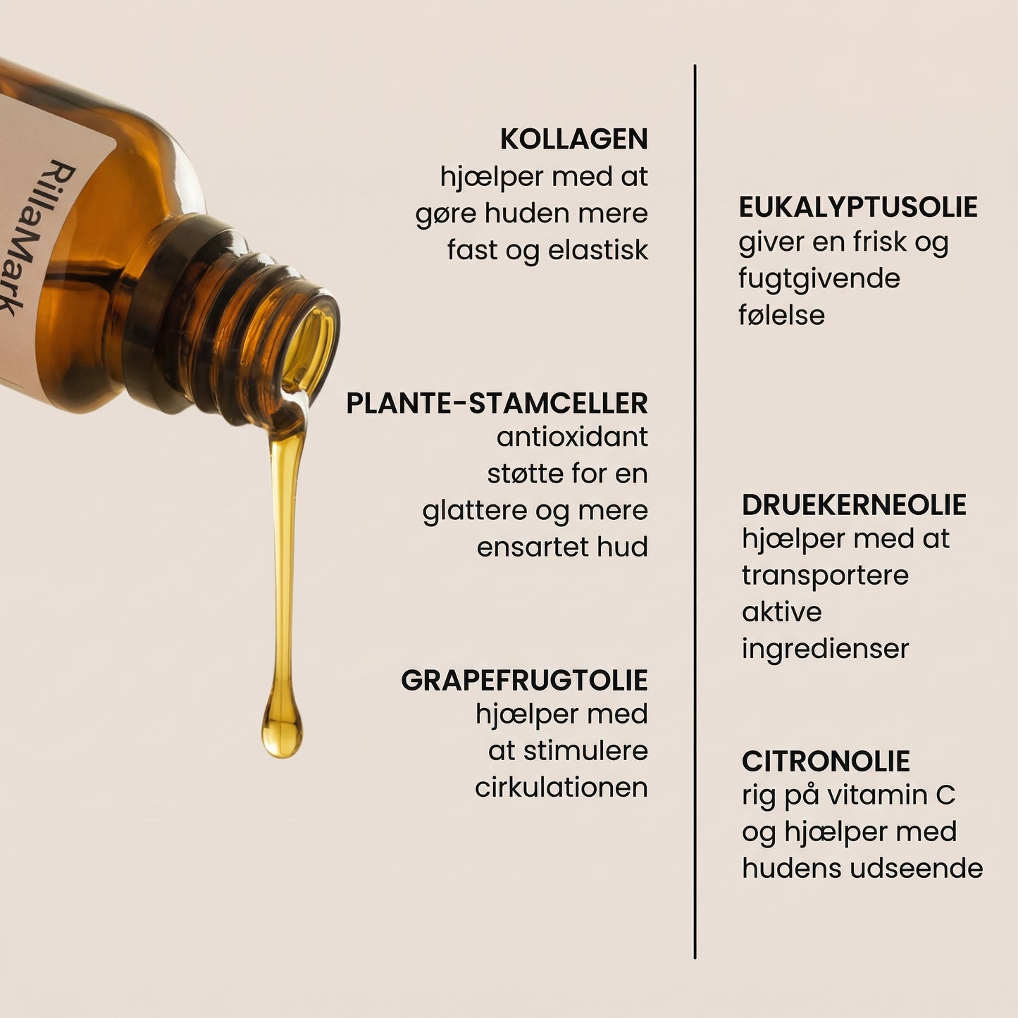 RillaMark™ Anti-Cellulite Massageolie – Kollagen & Planteekstrakter