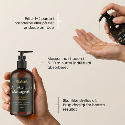 RillaMark™ Anti-Cellulite Massageolie – Kollagen & Planteekstrakter