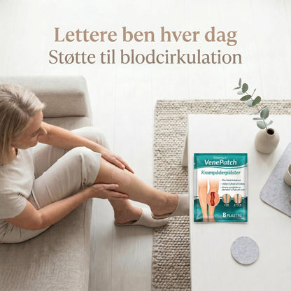 RillaMark™ VenePatch – Plastre til støtte af blodcirkulation og lettere ben